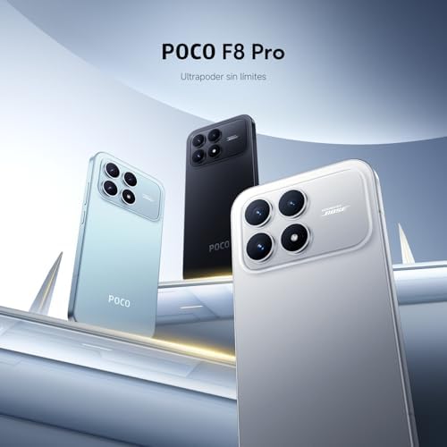 POCO F8 Pro Smartphone de 12+256GB Plata Titanio Hypercharge 100W