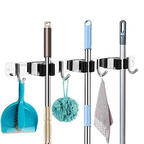 Detsnik Broom Holder Wall Mount, broom and mop holder wall mounted