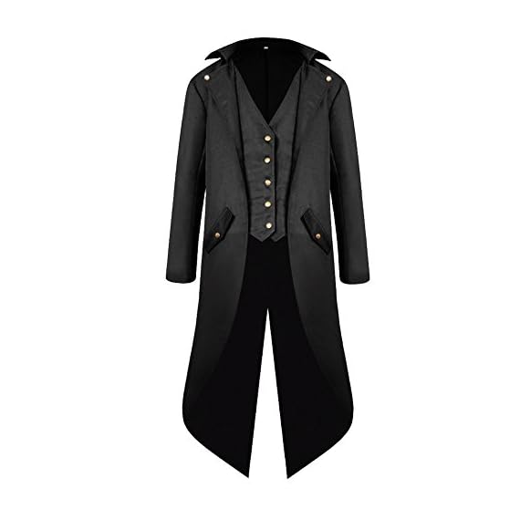 HZY-Mens-Steampunk-Vintage-Tailcoat-Jacket-Gothic-Victorian-Frock-Coat-Uniform-Halloween-Costume