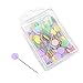 Lwestine 400 Pcs Flat Button &Flower Head Pins,Straight Pins, Quilting Pins with Cases