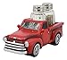 Ebros Classic Old Fashioned Red Pickup Truck Figurine Holder For Glass Salt And Pepper Shakers Kitchen Decor Statue (S&P Shakers)