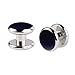 BodyJ4You Tuxedo Cufflinks Shirt Button Studs Mens Blue Set Formal Business Classic Wedding Jewelry
