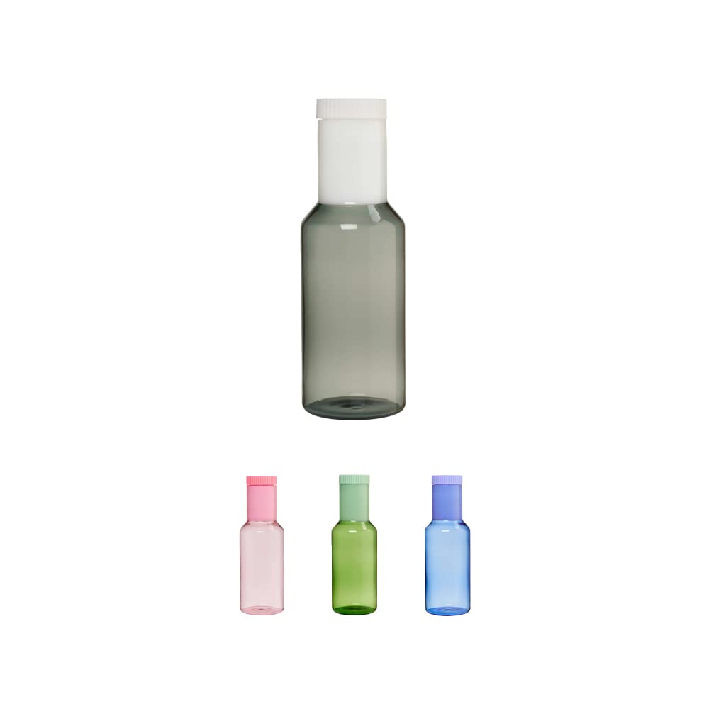 Design Letters Glass Carafe with Lid 1 Litre Mother's Day Gift Dishwasher Safe Water Carafe with Lid for Mum Glass Jug Lid Iced Tea Jug for Homemade Drinks, Iced Tea