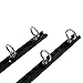 Pit Posse 4ft Aluminum L Track Tie Down Rails - Set of 2 Adjustable S Track Anchor for Flatbed, Truck, Cargo, Van, Enclosed Trailer - Automotive Accessories - Snowmobile, Toy Hauler, 5th Wheel