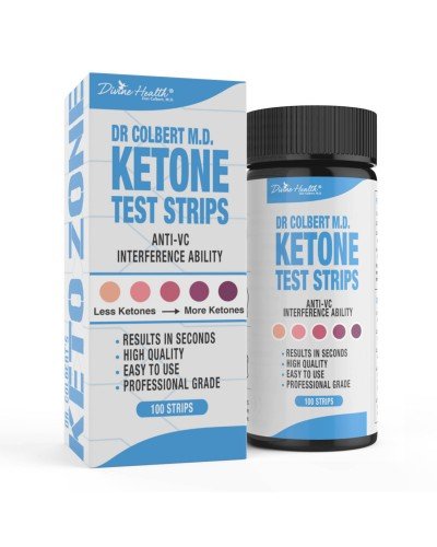 Dr.Colbert s Keto Zone Ketone Test Strips -Test Keto Zone Levels When On Keto Zone Diet - 100 Strips