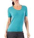 Wool Overs Women's Cashmere & Merino Short Sleeve Sweater