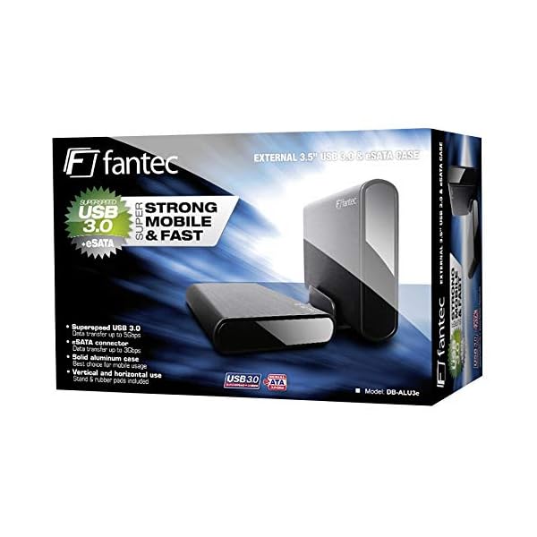 FANTEC DB-ALU3e Externes Festplattengehäuse (für den Einbau einer 8,89 cm (3,5 Zoll) SATA Festplatte, USB 3.0 Anschluss… – Bild 3