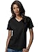 Hanes Women's Relax Fit Jersey V-Neck Tee 5.2 oz (Pack of 1) Size:Medium Color:Black
