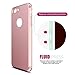 Hovisi 3 in 1 Anti-Scratch Anti-fingerprint Shockproof Electroplate Frame with Non Slip Coated Case for iPhone7 plus (rose gold)