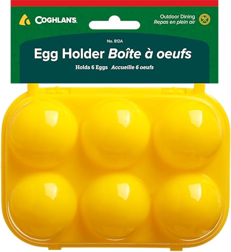 Coghlan's 6-Count Camping Egg Holder – Durable, Compact, Lightweight Storage Container for Outdoor Cooking, Travel, and Camping Adventures