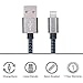 Cablex iPhone Charger, 3Pack 6FT Lightning to USB Nylon Braided Cable, Compatible with iPhone 7/7 Plus/6s/6s Plus/6/6 Plus/5/5S/5C/SE/iPad and iPod (Blue)