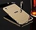 Sony Xperia XA Ultra Case, Ranyi [Mirror Series] Luxury Aluminum Metal Bumper Frame Detachable + Bling Mirror Hard Back Cover [Thin Fit & Slim] Case for Sony Xperia XA Ultra /Xperia C6 (gold)
