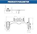 Belinlen Hot and Cold Water Bidet Fresh Water Spray Non-Electric Mechanical Bidet Toilet Seat Attachment