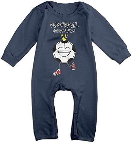 Football Champion Navy Geek Long Sleeves Variety Baby Onesies Body Suits For Little Kids Size 18 Months