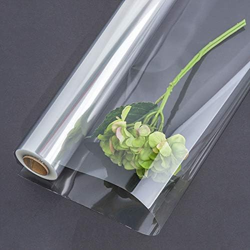 80CM Width 20M Length Clear Cellophane Wrap Roll for Gift Baskets Large Wrapping Plastic Paper Flower Bouquets Wrapping Supplies Treats Goodie Crafts Wrapping for Christmas - Image 3