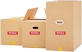 AUNNO Fragile Stickers 1 Roll 150Pcs Self Adhesive Red Warning Labels 25mm x view 3
