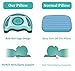 Baby Memory Foam Pillow Flat Head Prevention - Bonus Muslin Swaddle Blanket and Bib - Keeps Head Round, Provides Comfortable Sleep, Hypoallergenic - Baby Head Shaping Pillow for Infants