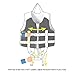 Zeraty Kids Swim Vest Life Jacket Swimming Aid for Toddlers with Arm Bands Floatation Sleeves Age 1-9 Years/22-50Lbs