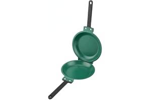 Non Stick Frying Pan Egg Omelet Pancake Maker Fry Reversible Flip Round Folding Cookware