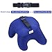 Car Travel Pillow Head Chin and Neck Support Pillow Rest, Mudder Memory Foam Neck Pillow for Car Comfort Claw-style with Machine Washable Cover (Blue)
