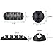 Adywe 12 Pack, Desktop Tough Adhesive Cable Clips Holders, Cable Organizer and Cord Management System for Your Wires, Desktop Cable Organizer and Computer, Electrical, Charging or Mouse, USB Cord