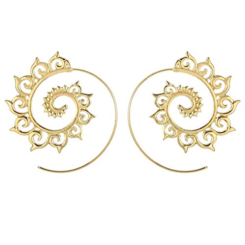 Women Jewelry ,AIMTOPPY Fashion Vintage Large Earring Women Party Earrings Jewelry Accessories Gifts (Gold, free)