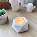 Silicone Mold for Succulent Planter Flower Pot,Gypsum Cement Fleshy Plant Flower Pot Silicone Mould Bonsai,DIY Terraced Fields Muti-Meat Flower Planter Mould (Diamond Mold)
