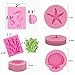 Seashell Silicone Fondant Mold Big Sea Shells Chocolate Candy Starfish Hippocampus Coral Mold For ocean Theme Wedding Birthday Party Cake (5PCS)