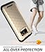 Galaxy S7 Edge Case, Clayco [Hera Series] Full-Body Rugged Case with Built-in Screen Protector for Samsung Galaxy S7 Edge (2016 Release) (Gold)
