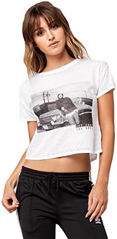 Ice Cube Womens Crop Tee, White, Medium