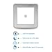 3pcs Motion Sensor Light, Silipower USB Rechargeable Cordless Wall Light Step Light for Hallway, Closet, Stairs, Bedroom, Nursery. No Battery Required, With 3M Adhesive,Magnetic Strip
