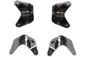 ZEZEFUFU 8pcs Metal 2 Leg Guitar AMP Amplifier Cabinet Corners Protectors Replacement for Fender
