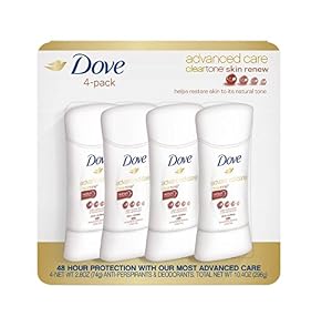 Image of Dove Advanced Care Antiperspirant, ClearTone Skin Renew 2.6 oz (4 Pack)