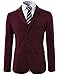 H2H Mens Casual Slim Fit Mandarin Collar Single Breasted Jacket