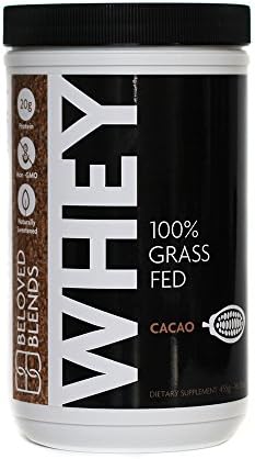 Beloved Blends 100% Grass Fed Chocolate Whey Protein - Cacao | No Artificial Sweeteners or Flavors