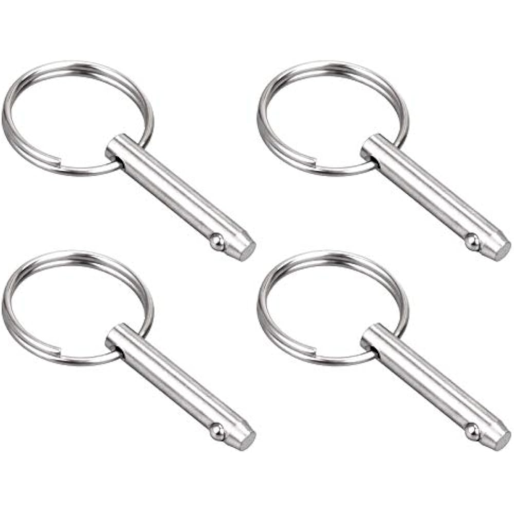Bimini Top Pin, Cooyeah 4 Pack Quick Release Pins, Diameter 5/16"(8mm