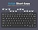 MoKo Keyboard and Mouse, 2.4G Wireless Compact Portable Mini Keyboard & Mouse Combo Set for Android, Windows, Laptop/Desktop/PC/Computer, Black
