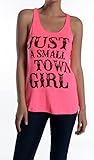 JUST A SMALL TOWN GIRL GRAPHIC PRINTED TANK TOP TEE