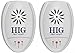 HIG Ultrasonic Pest Repeller 2 Pack - Repels Mice, Rats, Roaches, Spiders, & Other Insects - Indoor Pest Control Solution with Night Light