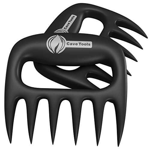 Pulled Pork Shredder Claws - STRONGEST BBQ MEAT FORKS - Shredding Handling & Carving Food - Claw Handler Set for Pulling Brisket from Grill Smoker or Slow Cooker - BPA Free Barbecue Paws