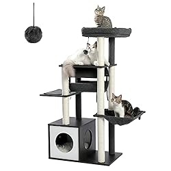 PEQULTI 51.4 Inches Modern Cat Tree Premium 6