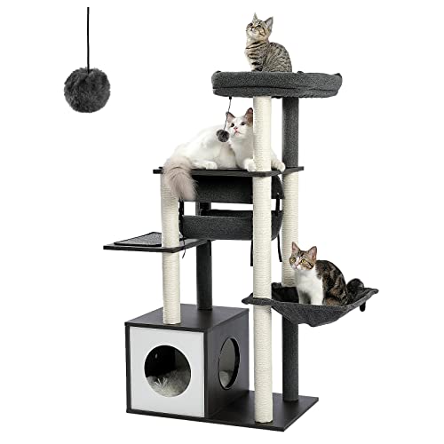 PEQULTI 51.4 Inches Modern Cat Tree Premium 6