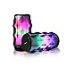 AXESS SPBL1049 Crystal Vibe LED Bluetooth Wireless Speaker with USB and Aux Line-in Support
