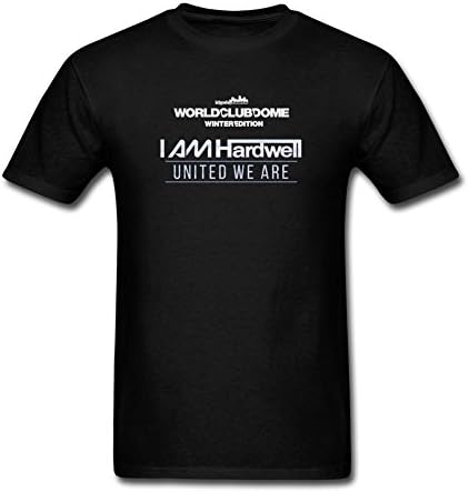 MixicQT Men's World Club Dome I am Hardwell United We Are T-shirts