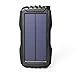 Soluser 25000mAh Portale Solar Power Bank Shockproof/Dustproof 2.1A USB Output Battery Bank, Outdoor Solar Charger Phone External Battery with Strong LED Light for iPad iPhone Android cellphones