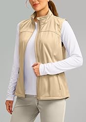 Soothfeel Women's Vest with Zipper Pocekts