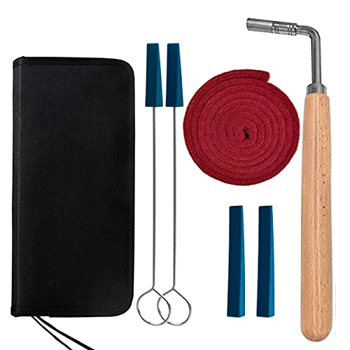 Ecloud Shop プロフェッショナルピアノのチューニングハンマーチューナー6本ツール+ケース 6個のチューニングキット商品画像