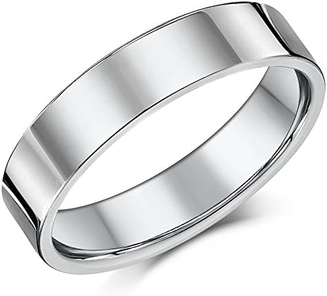 Personalized 5mm Flat Band Sterling Silver Promise Ring - Free Engraving