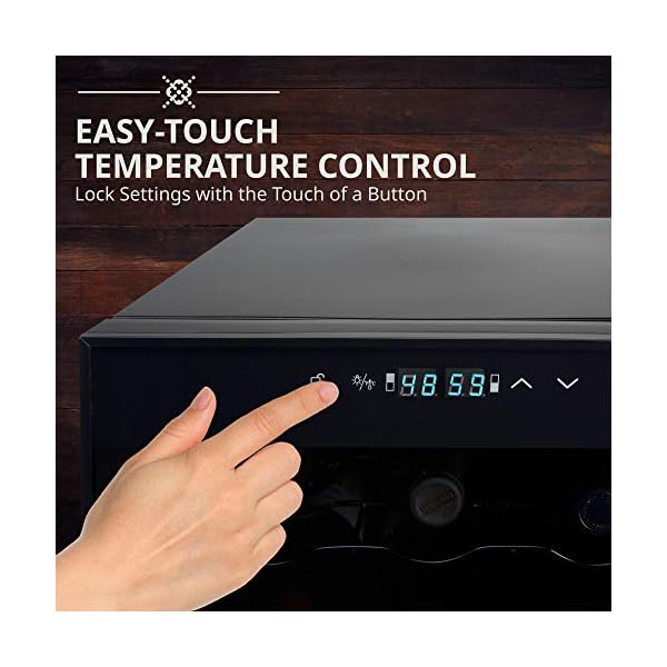 Ivation-33-Bottle-Dual-Zone-Wine-Cooler-Refrigerator-wLock-Large-Freestanding-Wine-Cellar-For-Red-White-Champagne-Sparkling-Wine-41f-64f-Digital-Temperature-Control-Fridge-Glass-Door-Black