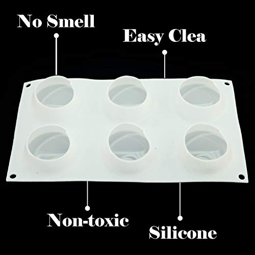 2pcs Silicone Mousse Cake Molds 3D Heart Rose Shape DIY Baking Pan Nonstick Bakeware Decorating Tool for Ice Cream Chiffon Chocolate Dessert Jelly Pastry Christmas, Easy Release FDA BPA Free - Thumbnail 3